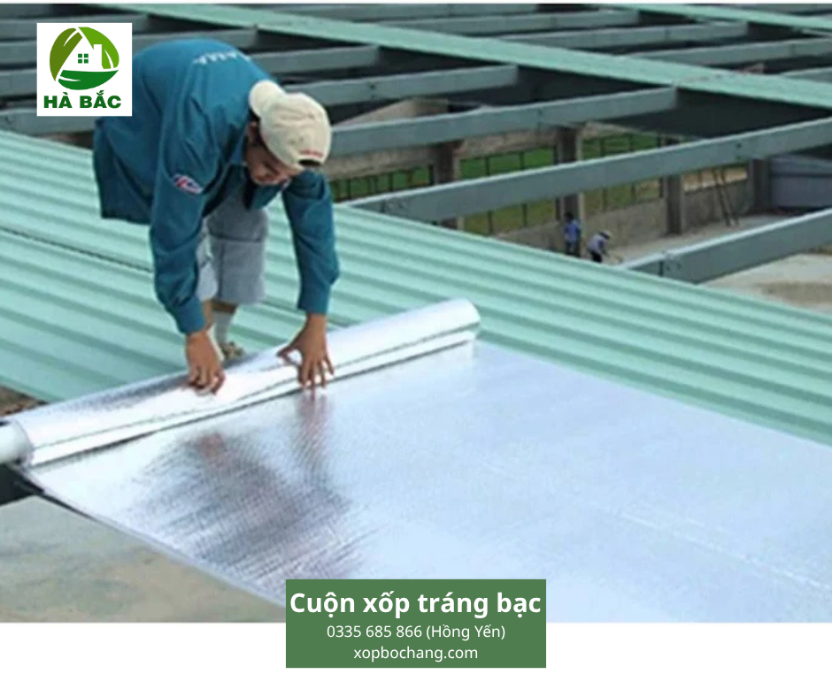 Cuộn xốp tráng bạc