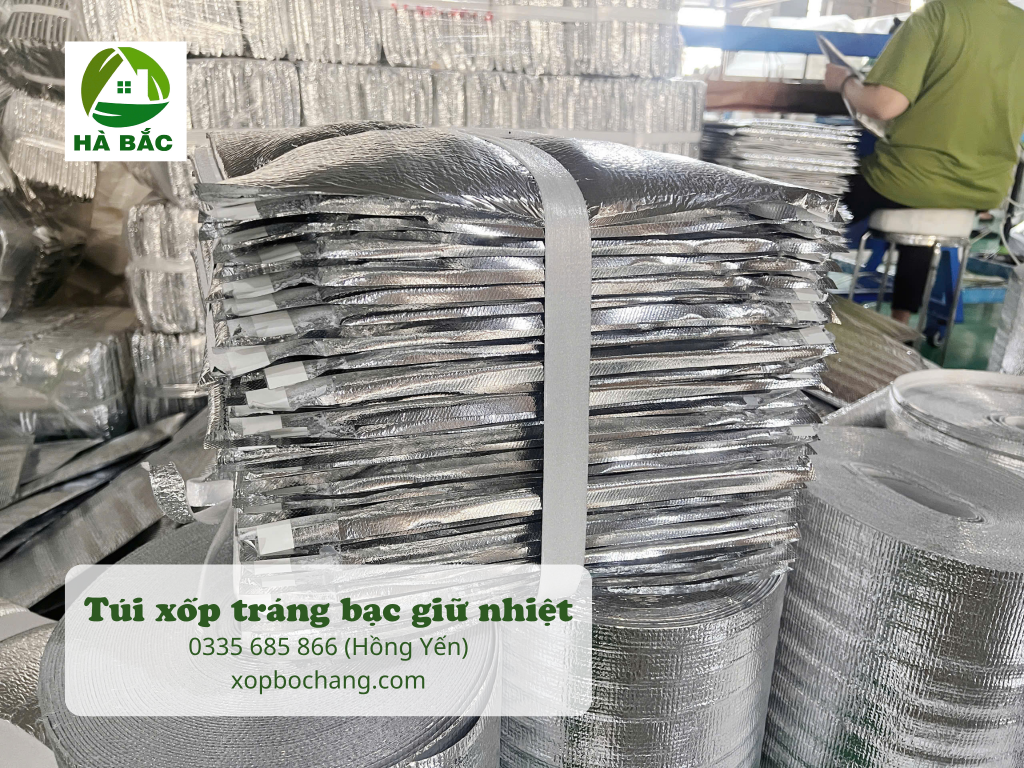 Túi xốp tráng bạc giữ nhiệt Túi xốp tráng bạc giữ nhiệt