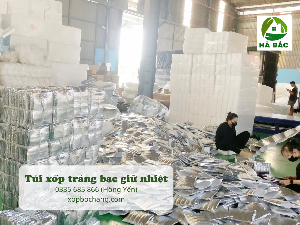 Túi xốp tráng bạc giữ nhiệt Túi xốp tráng bạc giữ nhiệt