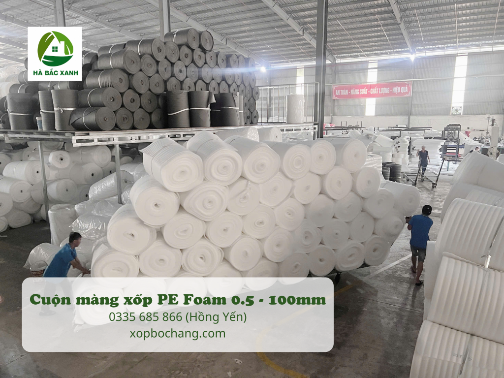 Cuộn màng xốp PE Foam Cuộn màng xốp PE Foam