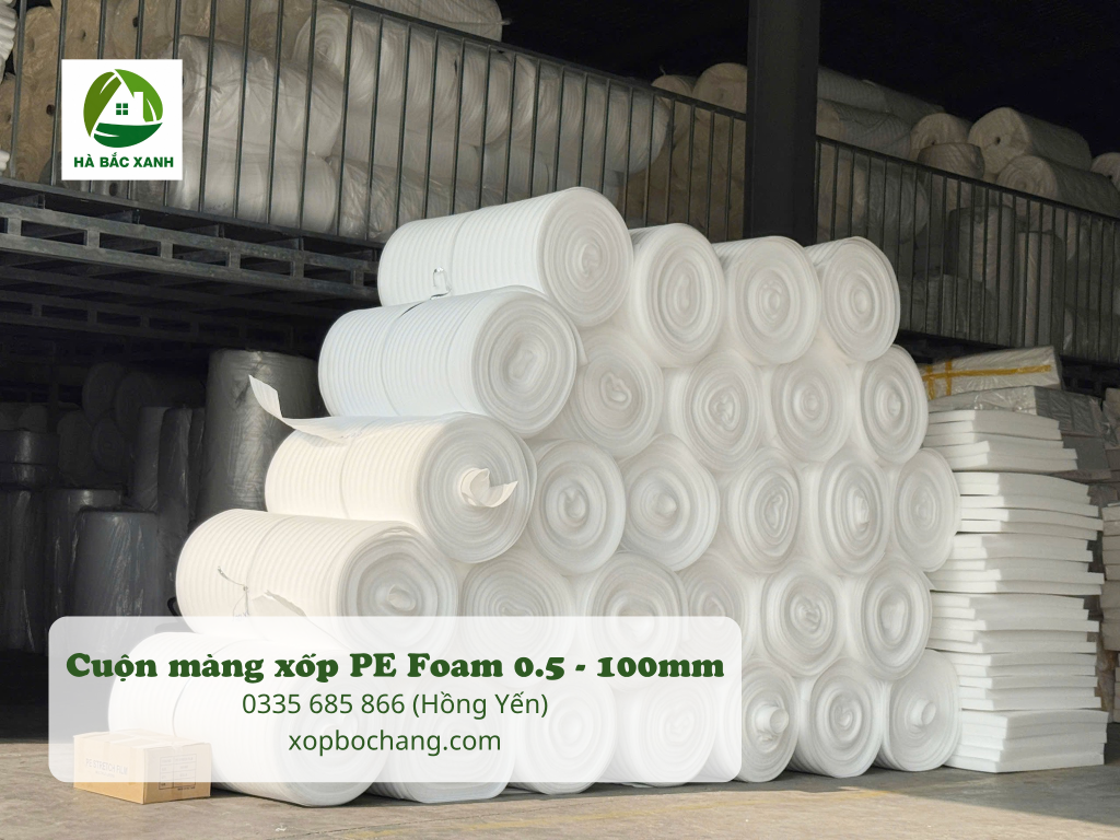 Cuộn màng xốp PE Foam Cuộn màng xốp PE Foam