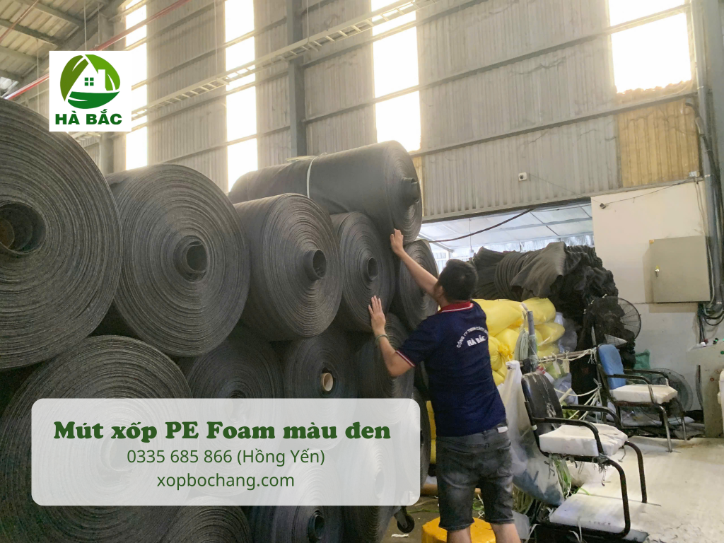 Mút xốp PE Foam màu đen Mút xốp PE Foam màu đen