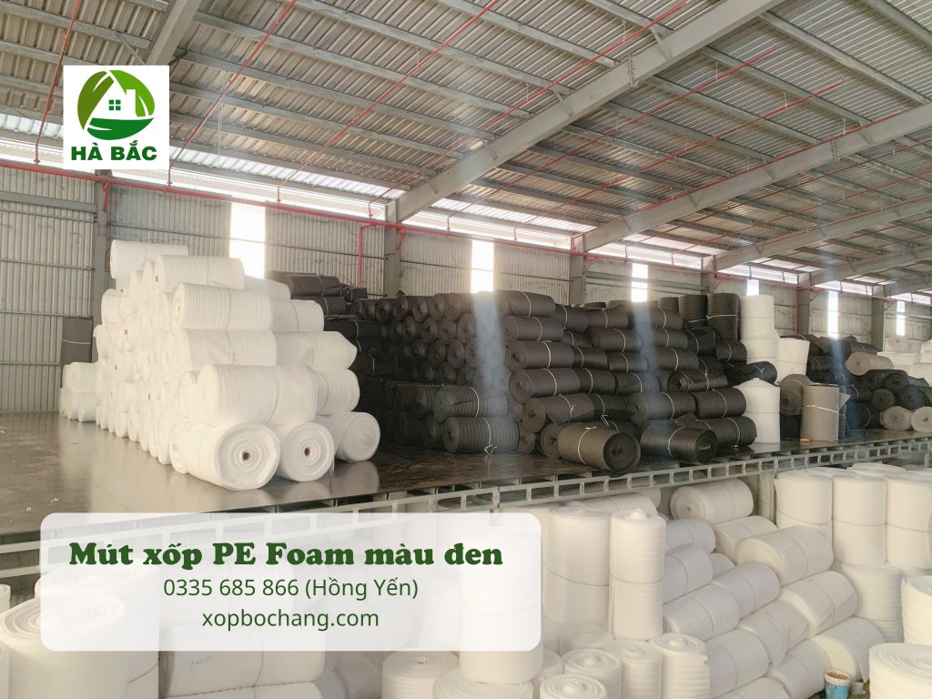 Mút xốp PE Foam màu đen Mút xốp PE Foam màu đen