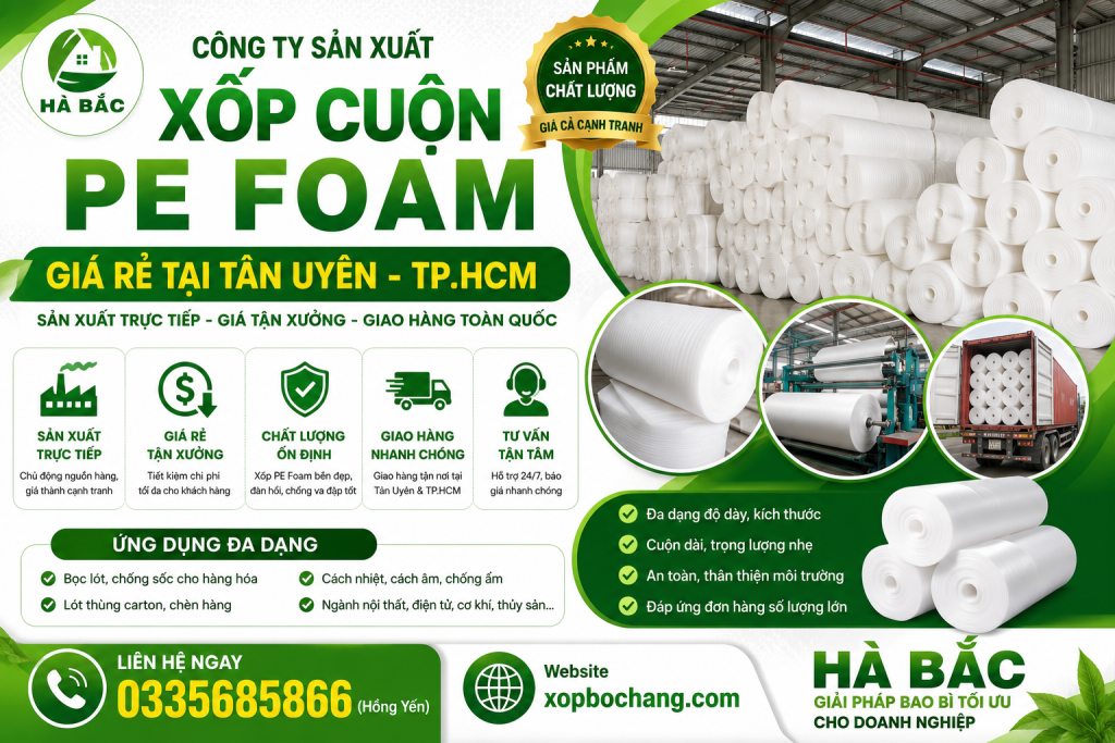 Xốp cuộn PE Foam