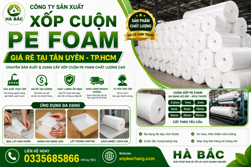 Xốp cuộn PE Foam