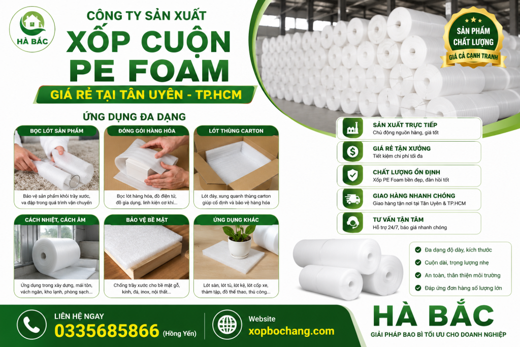 Xốp cuộn PE Foam