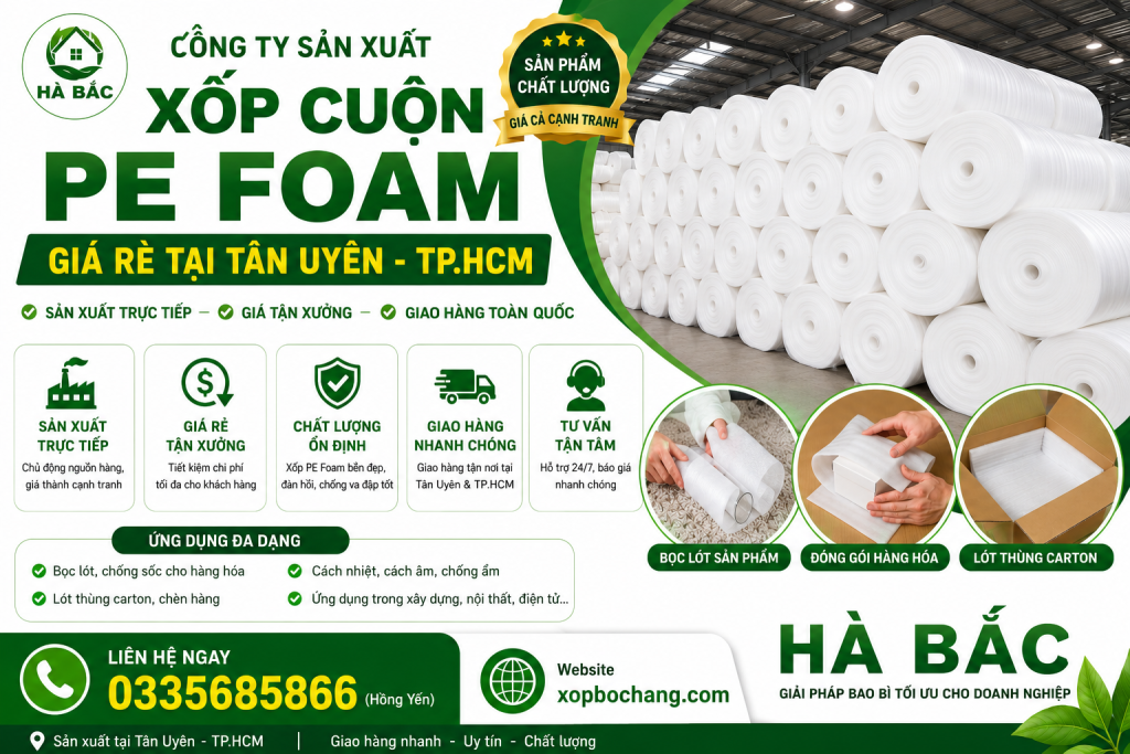 Xốp cuộn PE Foam