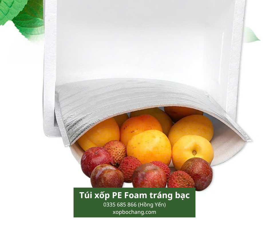 Túi xốp PE Foam tráng bạc Túi xốp PE Foam tráng bạc