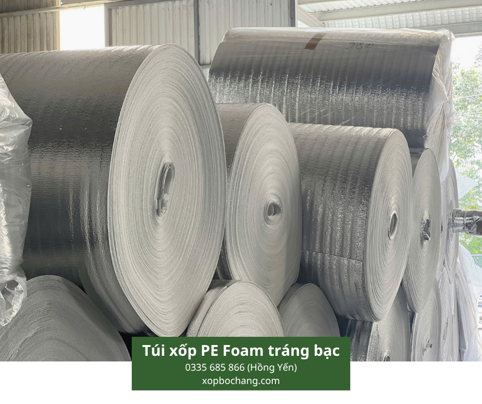 Túi xốp PE Foam tráng bạc Túi xốp PE Foam tráng bạc