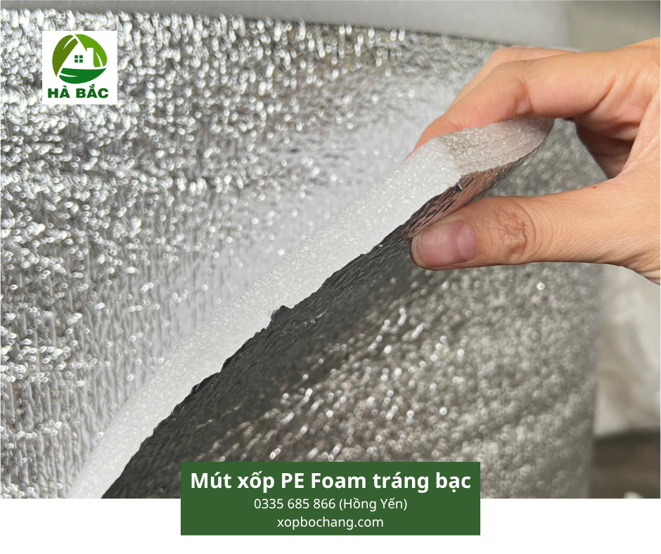 Mút xốp PE Foam tráng bạc