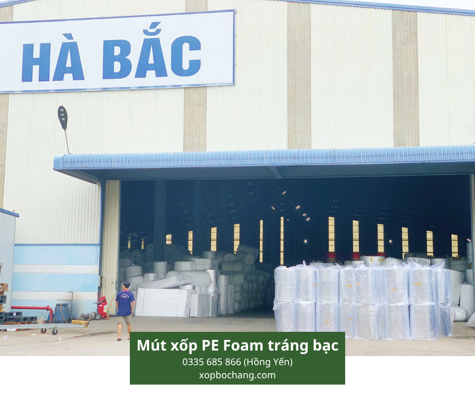 Mút xốp PE Foam tráng bạc