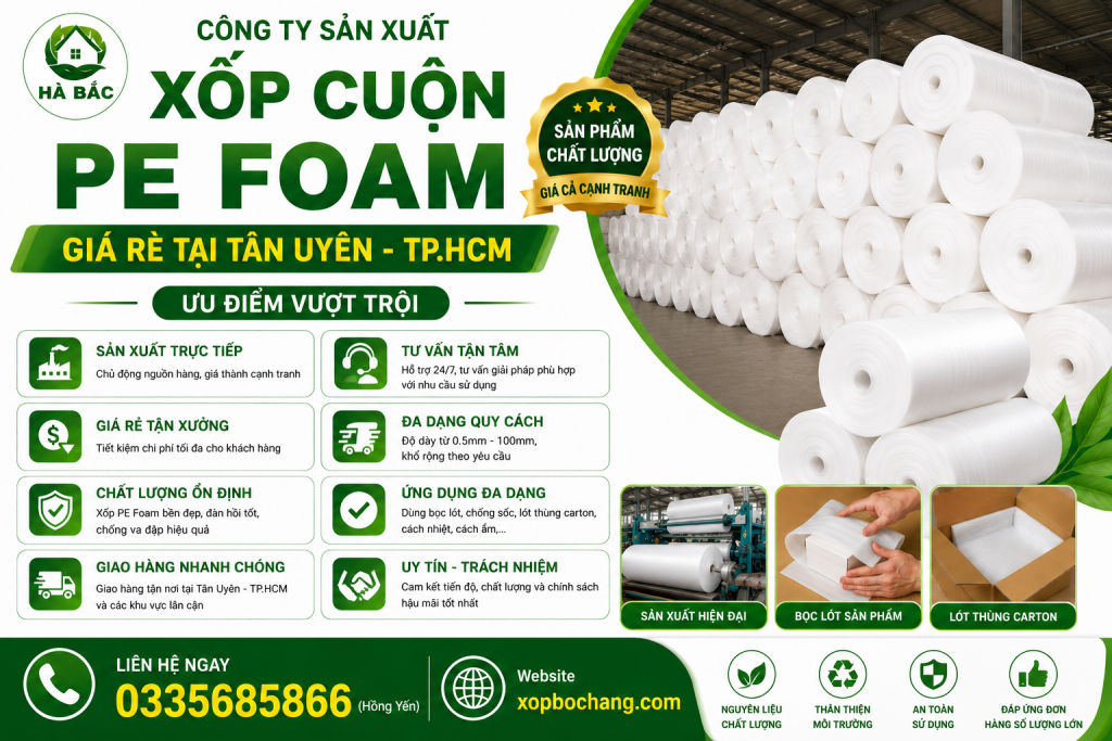 Xốp cuộn PE Foam