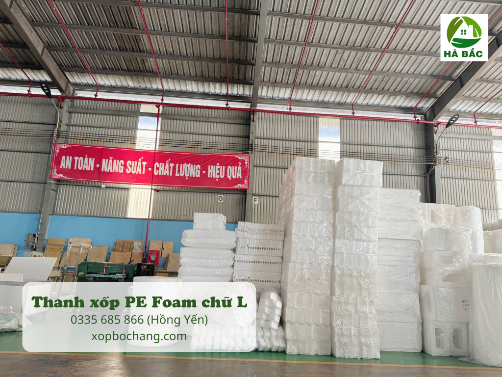 Thanh xốp PE Foam chữ L