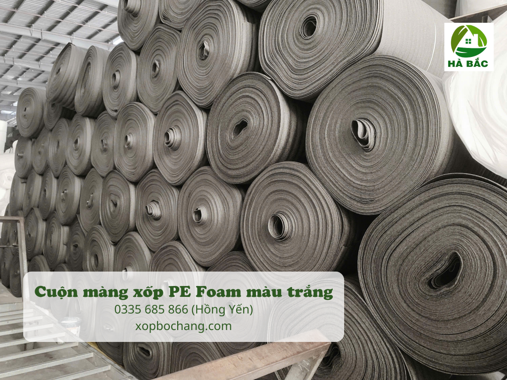 Cuộn màng xốp PE Foam màu đen Cuộn màng xốp PE Foam màu đen