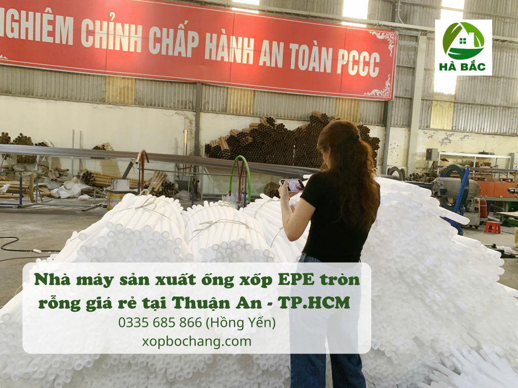 Ống xốp EPE tròn rỗng Ống xốp EPE tròn rỗng
