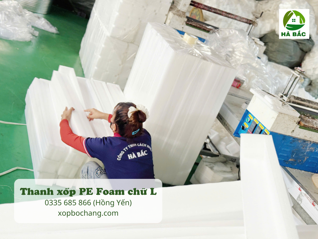 Thanh xốp PE Foam chữ L