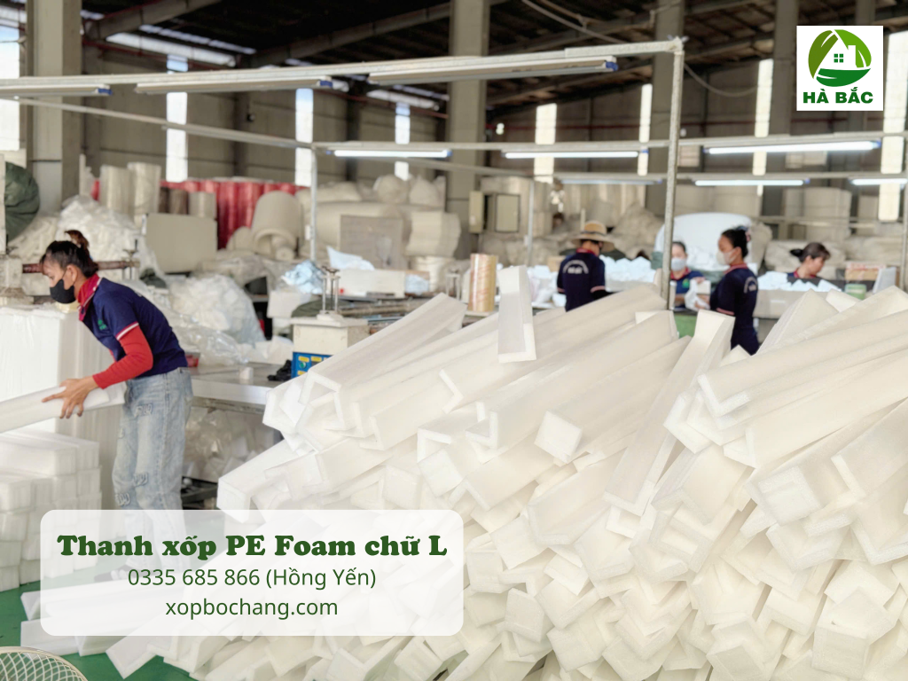 Thanh xốp PE Foam chữ L