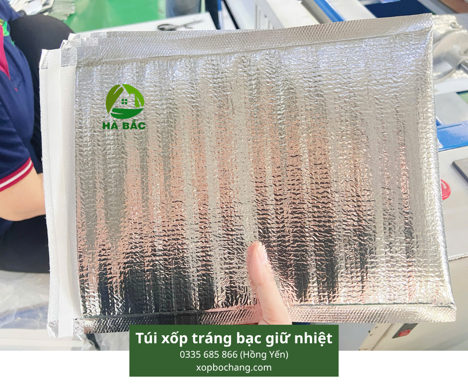 Túi xốp tráng bạc giữ nhiệt Túi xốp tráng bạc giữ nhiệt