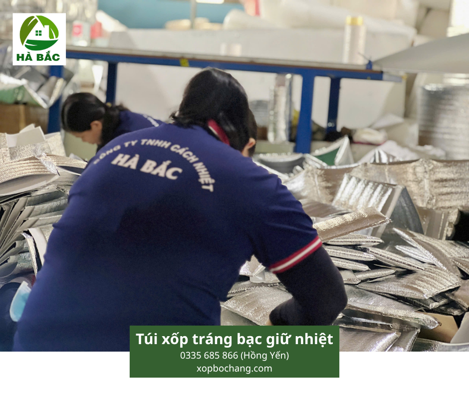 Túi xốp tráng bạc giữ nhiệt Túi xốp tráng bạc giữ nhiệt