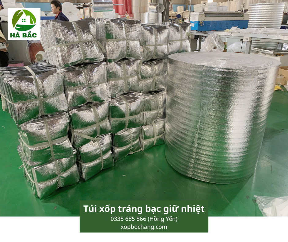 Túi xốp tráng bạc giữ nhiệt Túi xốp tráng bạc giữ nhiệt