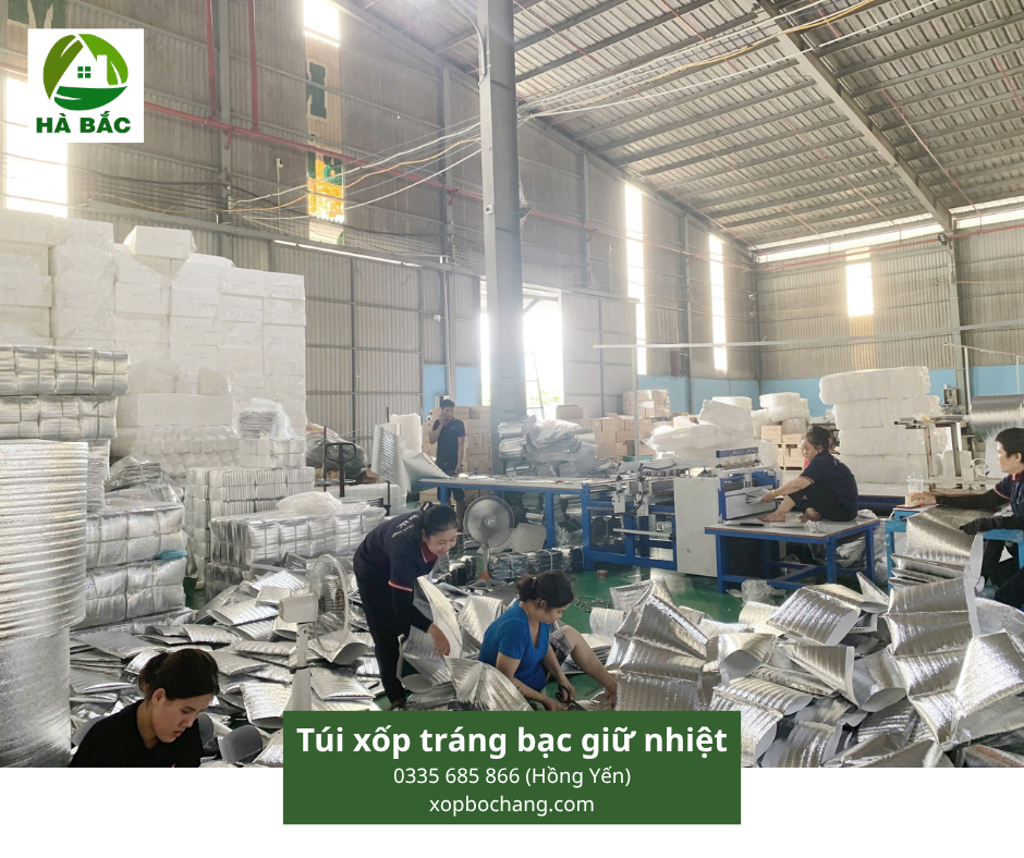 Túi xốp tráng bạc giữ nhiệt Túi xốp tráng bạc giữ nhiệt