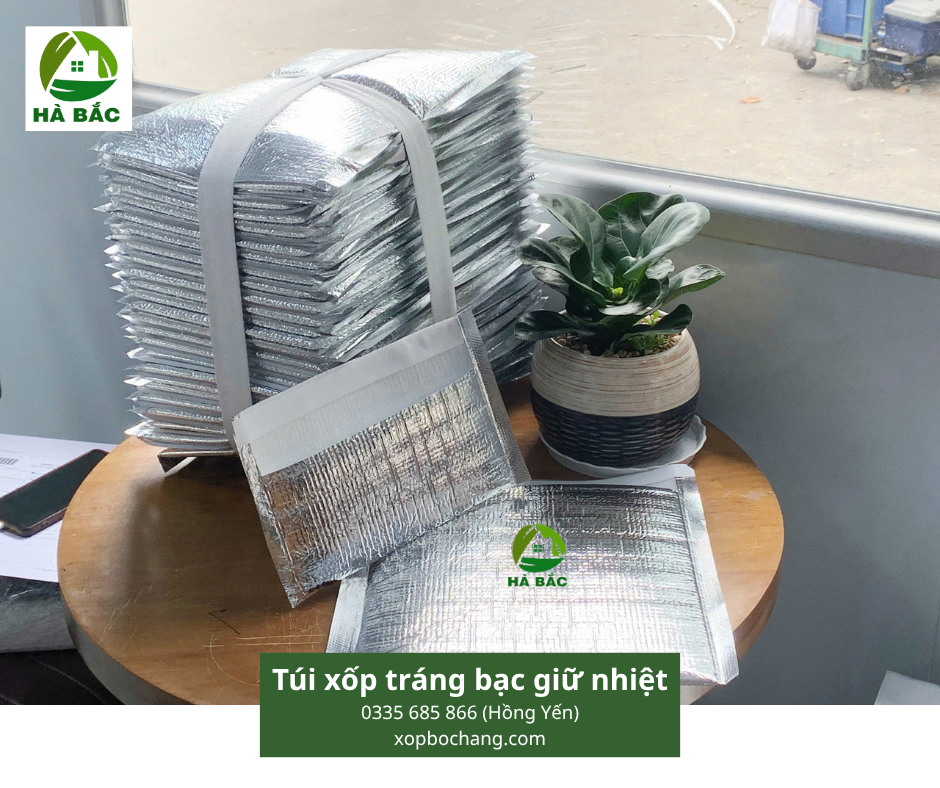 Túi xốp tráng bạc giữ nhiệt Túi xốp tráng bạc giữ nhiệt
