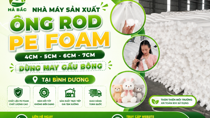 Ống rod PE Foam Ống rod PE Foam