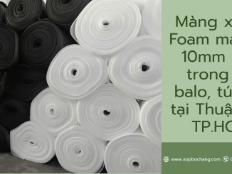 Màng xốp PE Foam màu đen 10mm