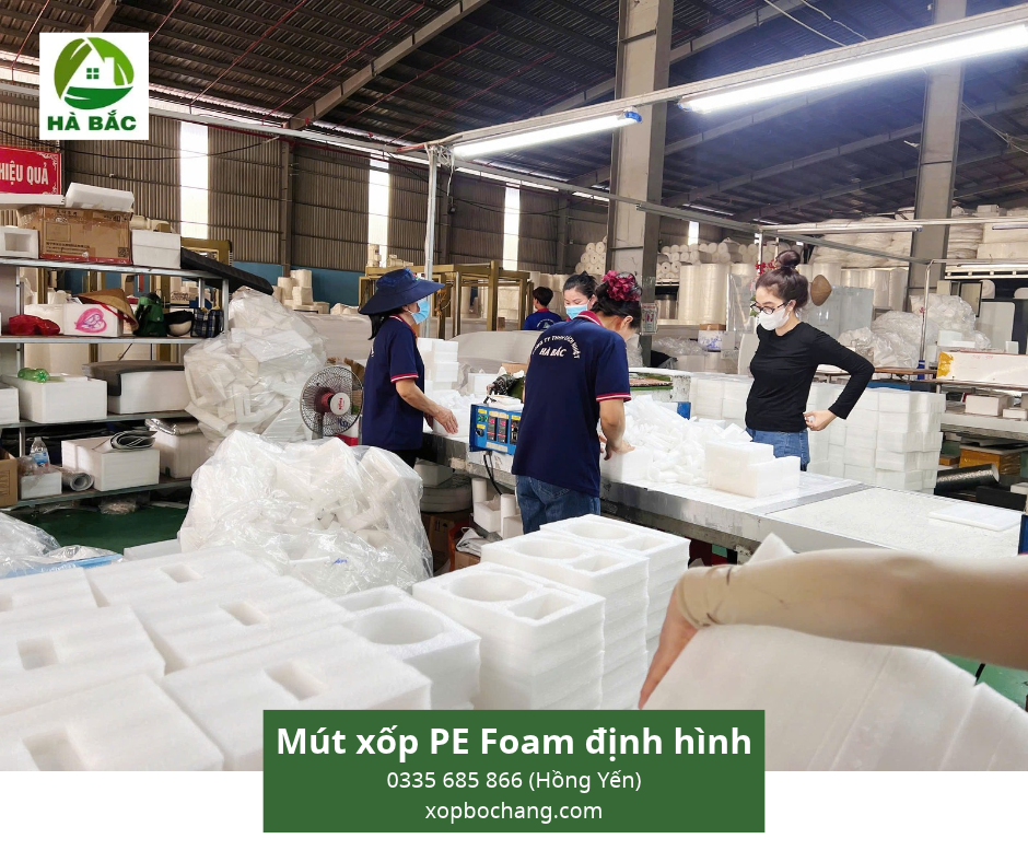 Mút xốp PE Foam định hình Mút xốp PE Foam định hình
