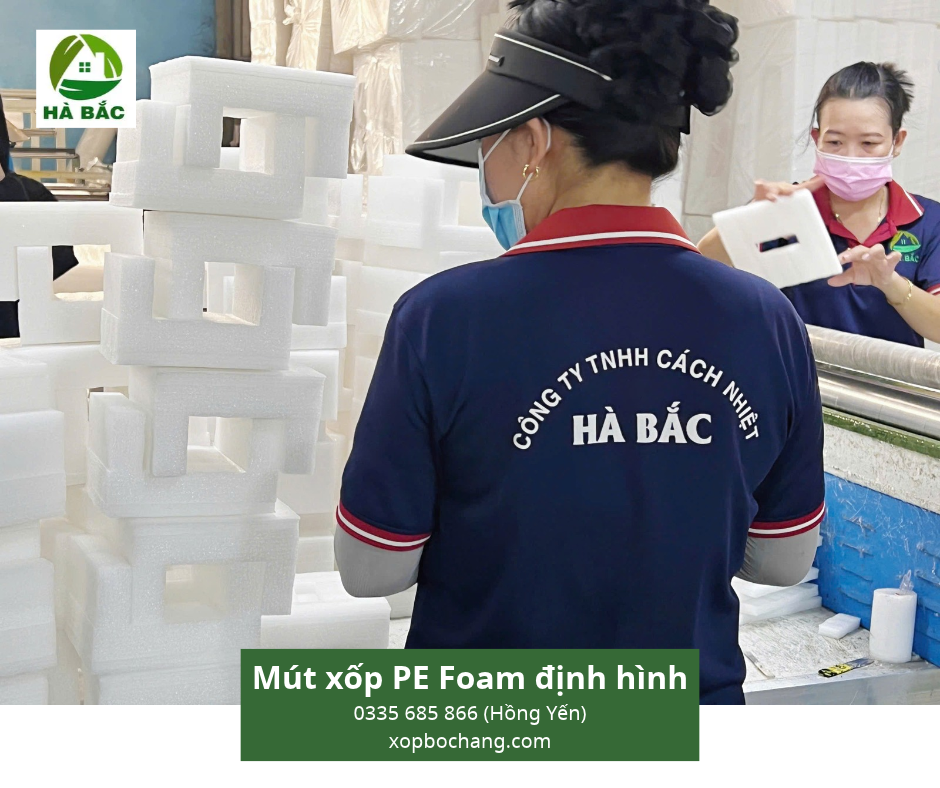 Mút xốp PE Foam định hình Mút xốp PE Foam định hình
