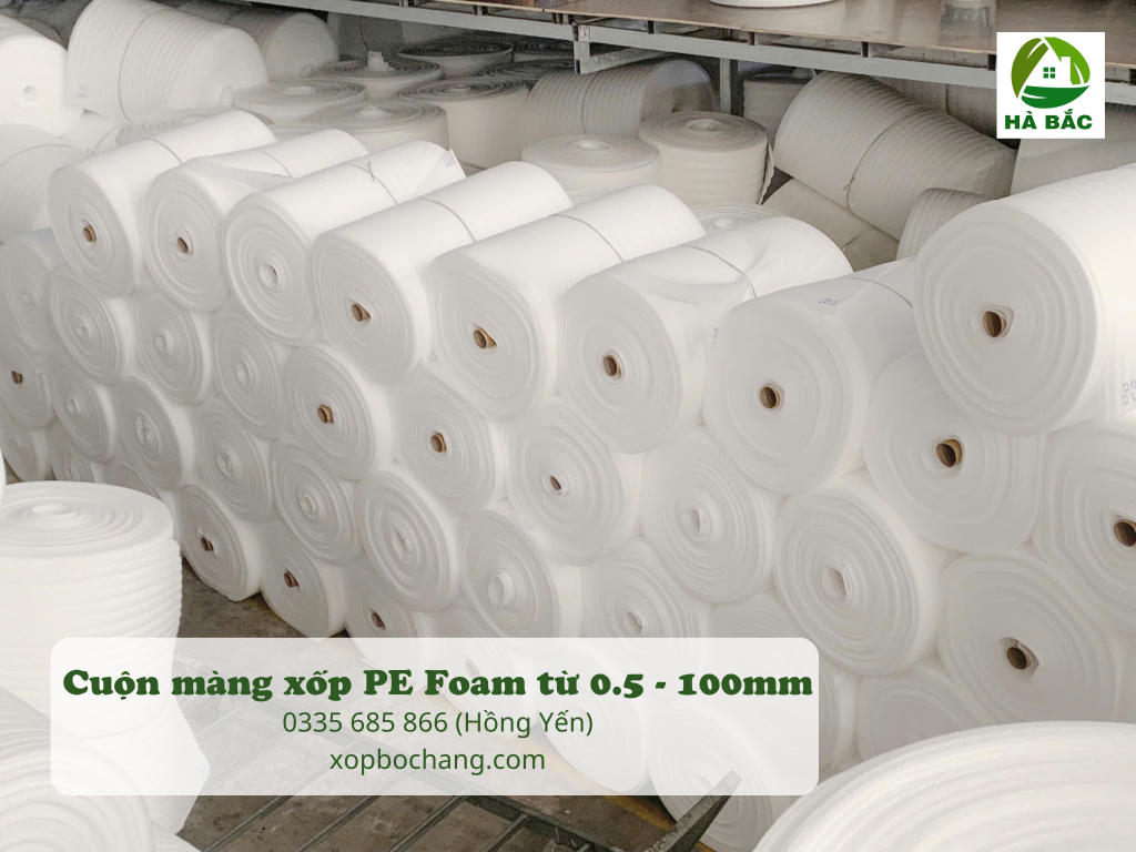 Cuộn màng xốp PE Foam Cuộn màng xốp PE Foam