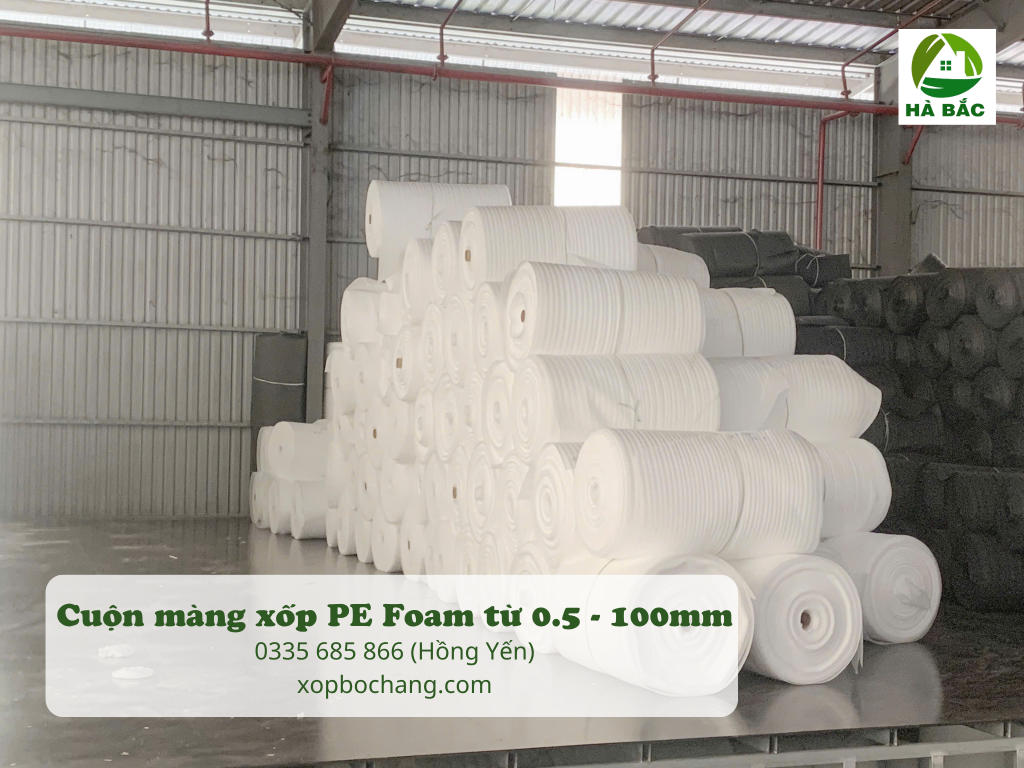 Cuộn màng xốp PE Foam Cuộn màng xốp PE Foam