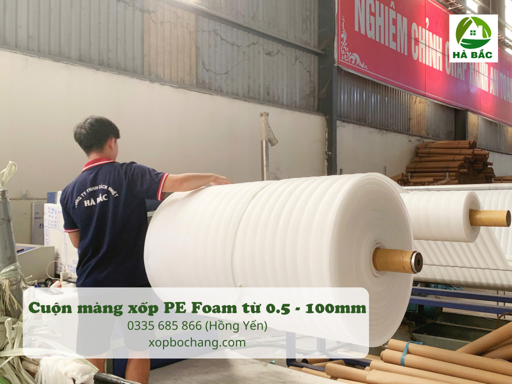 Cuộn màng xốp PE Foam Cuộn màng xốp PE Foam