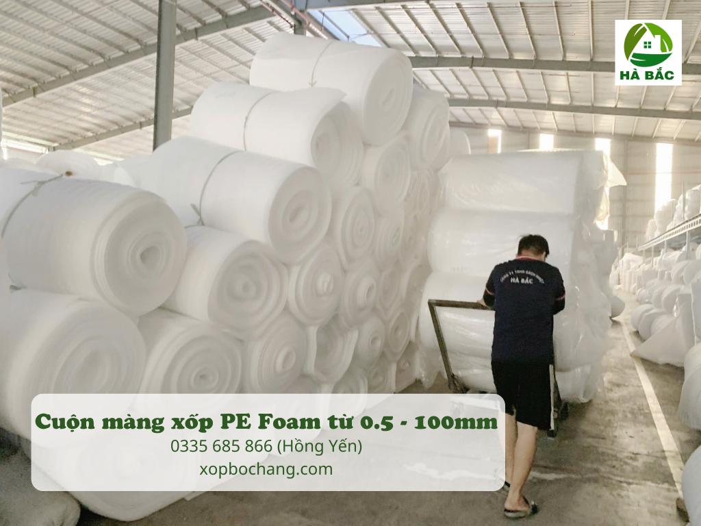Cuộn màng xốp PE Foam Cuộn màng xốp PE Foam