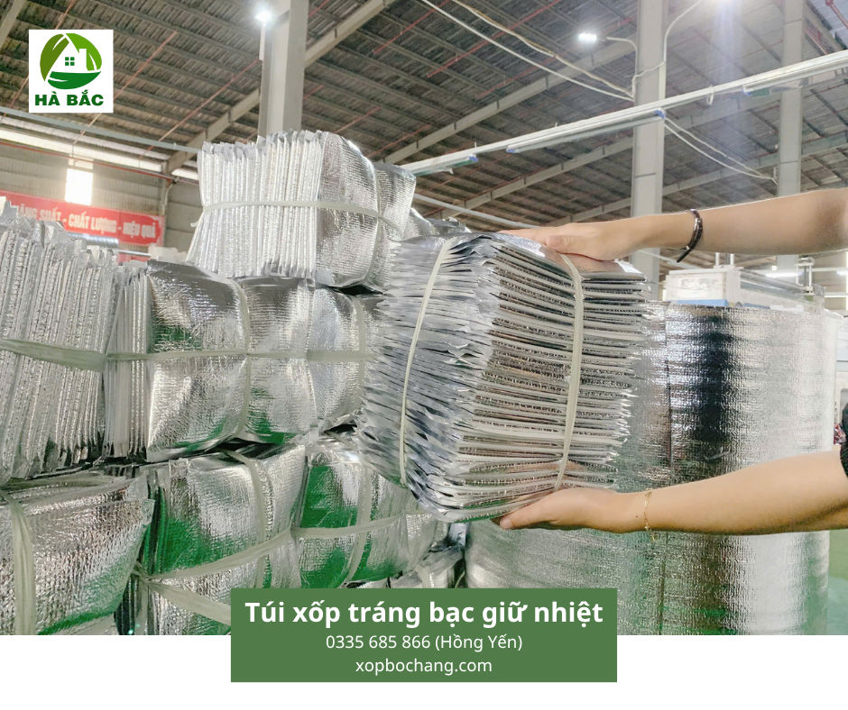 Túi xốp tráng bạc giữ nhiệt Túi xốp tráng bạc giữ nhiệt