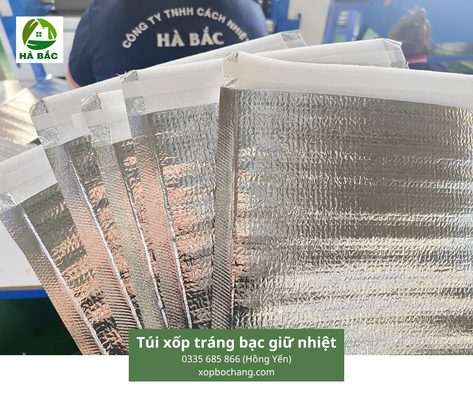 Túi xốp tráng bạc giữ nhiệt Túi xốp tráng bạc giữ nhiệt