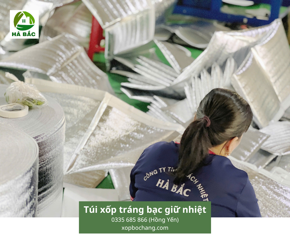 Túi xốp tráng bạc giữ nhiệt Túi xốp tráng bạc giữ nhiệt